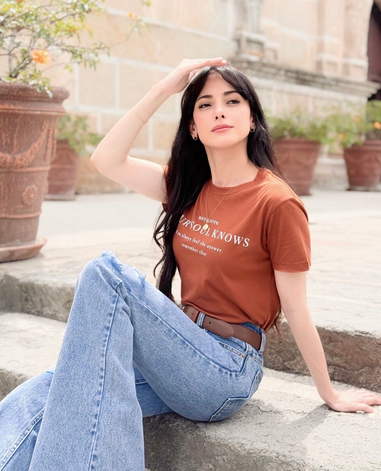 Tu alma lo sabe, blusa de algodón tipo T-shirt especial.