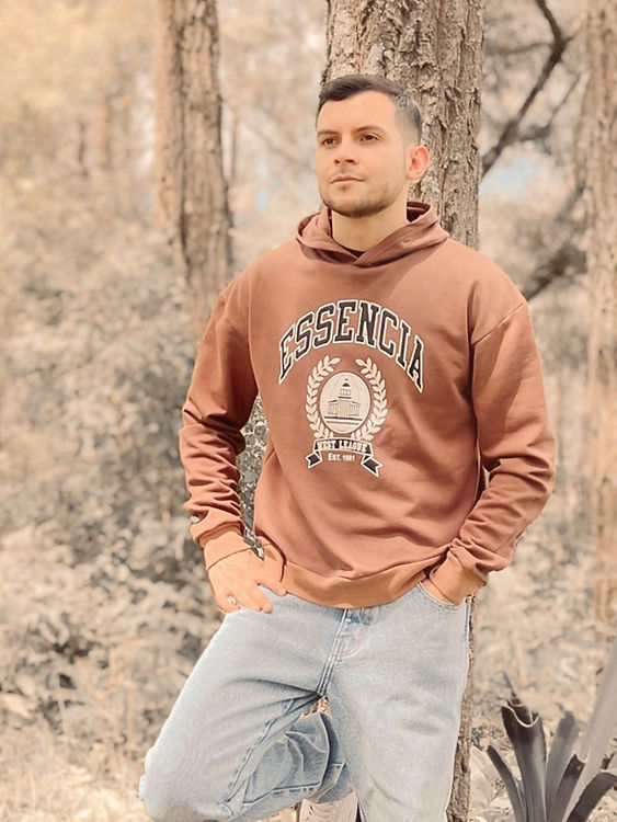 Essencia Vintage, suéter tipo hoodie para caballero