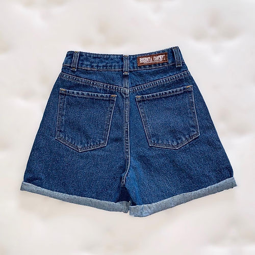 Mom short de mezclilla, azul claro