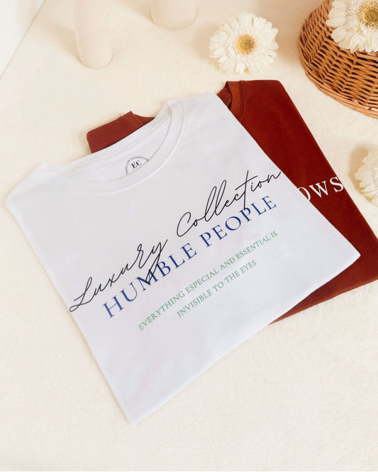 Personas humildes. Blusa de algodón tipo T-shirt especial.