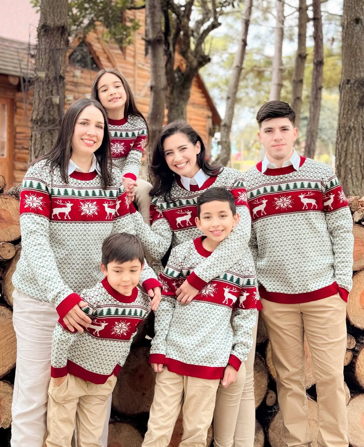 Dulce y cálida Navidad. Hermosos suéteres tejidos para la Navidad.